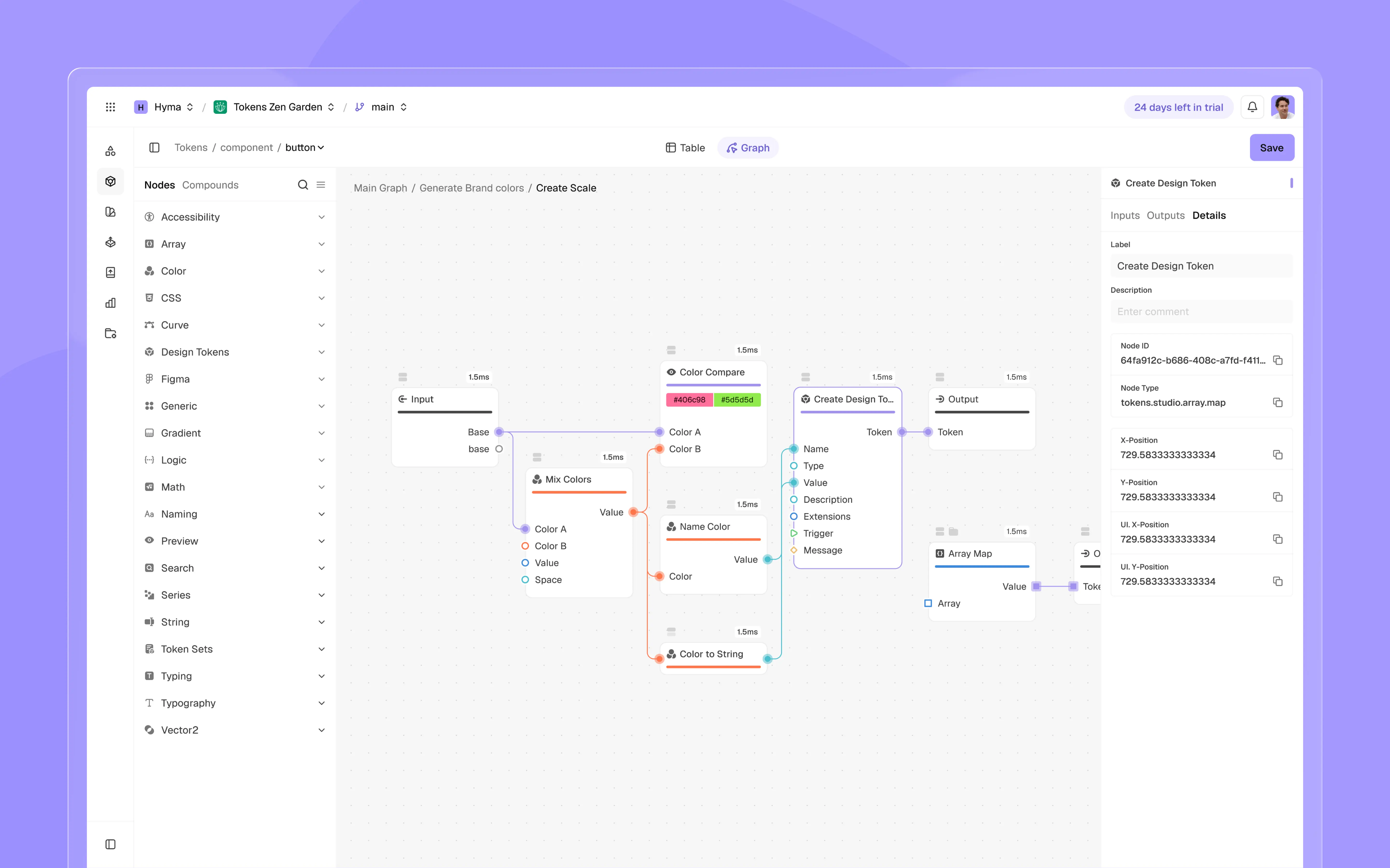 Tokens Studio interface