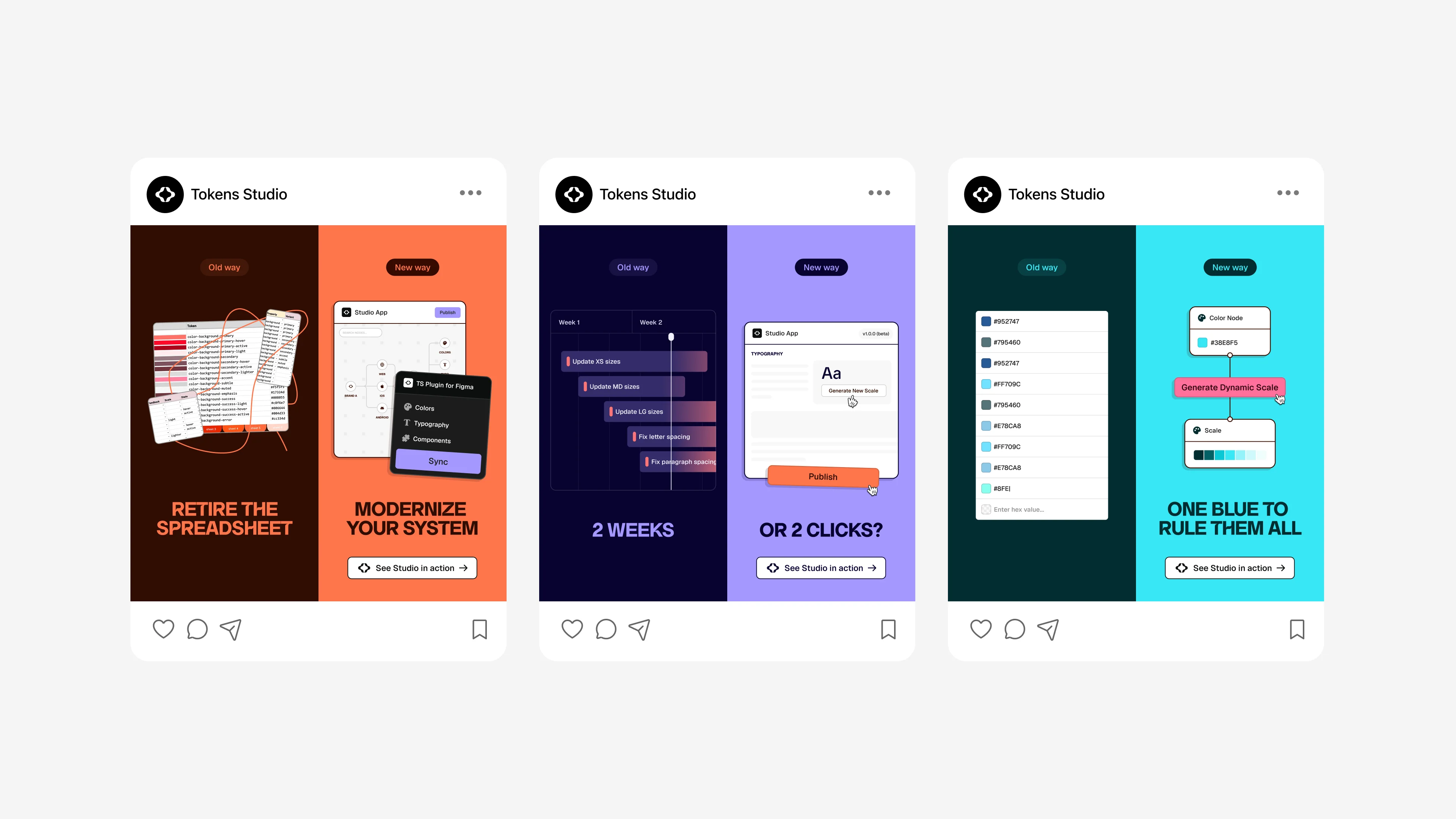 Tokens Studio social ads
