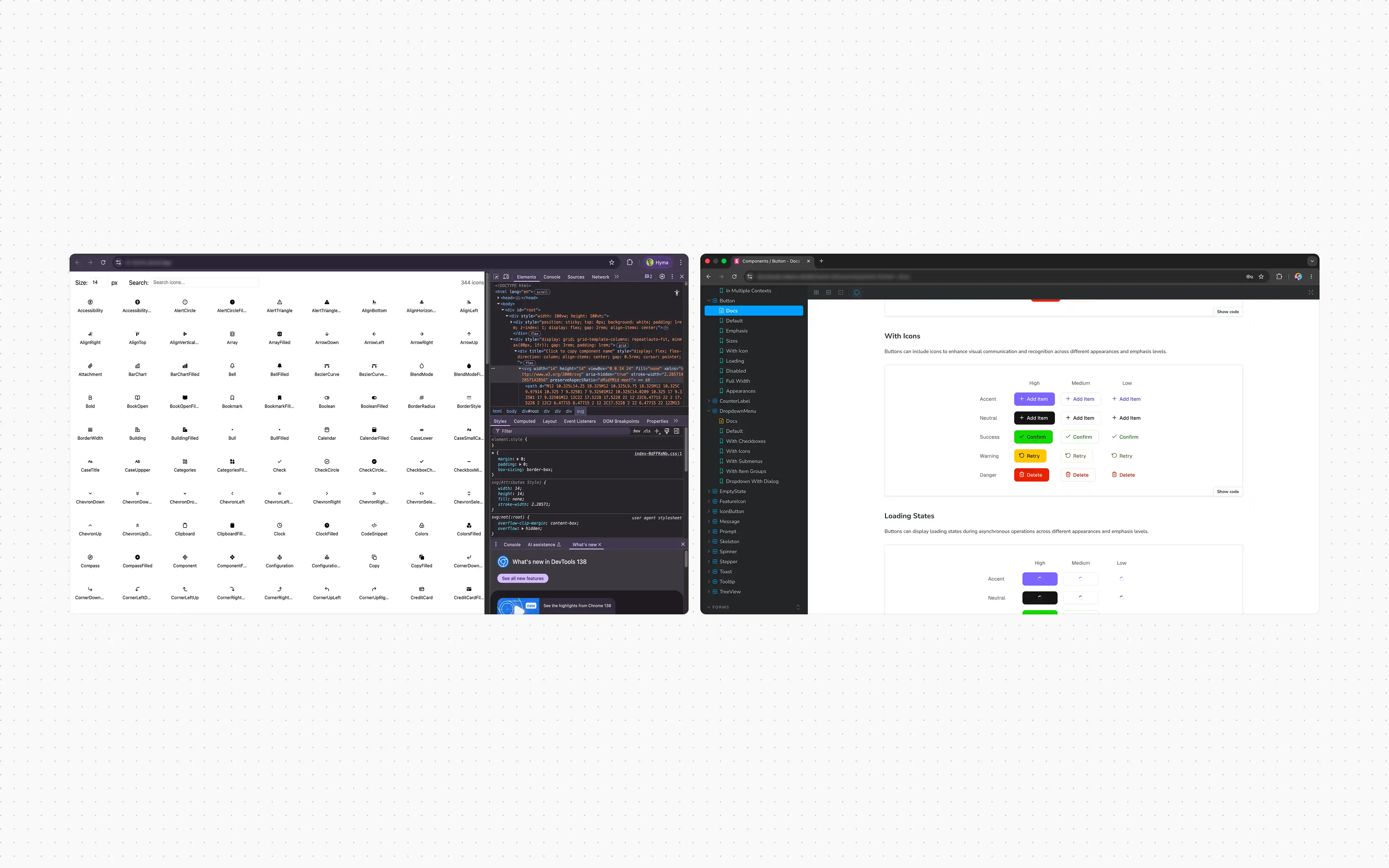 Storybook and design system alignment