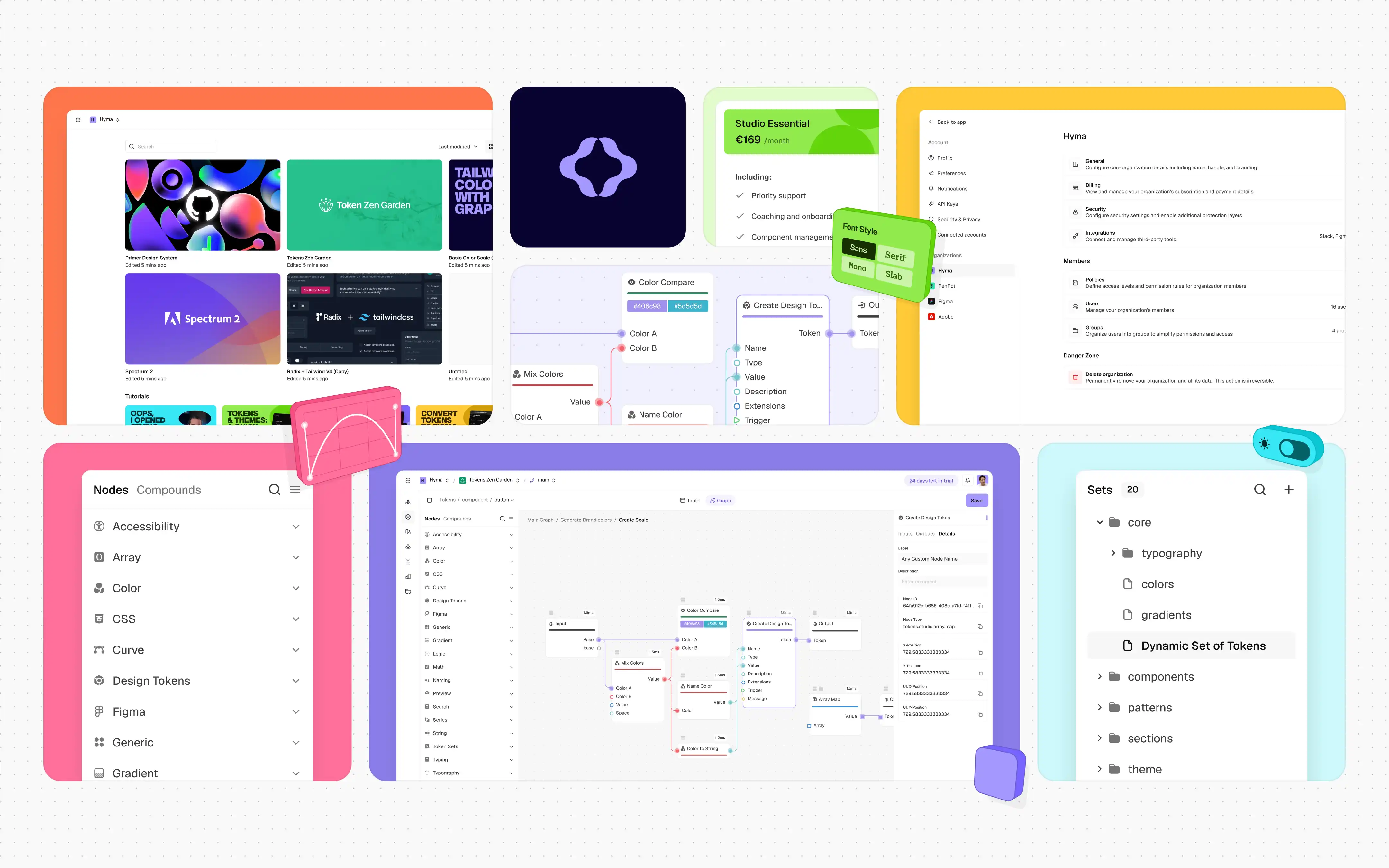 Web app direction with updated visual identity