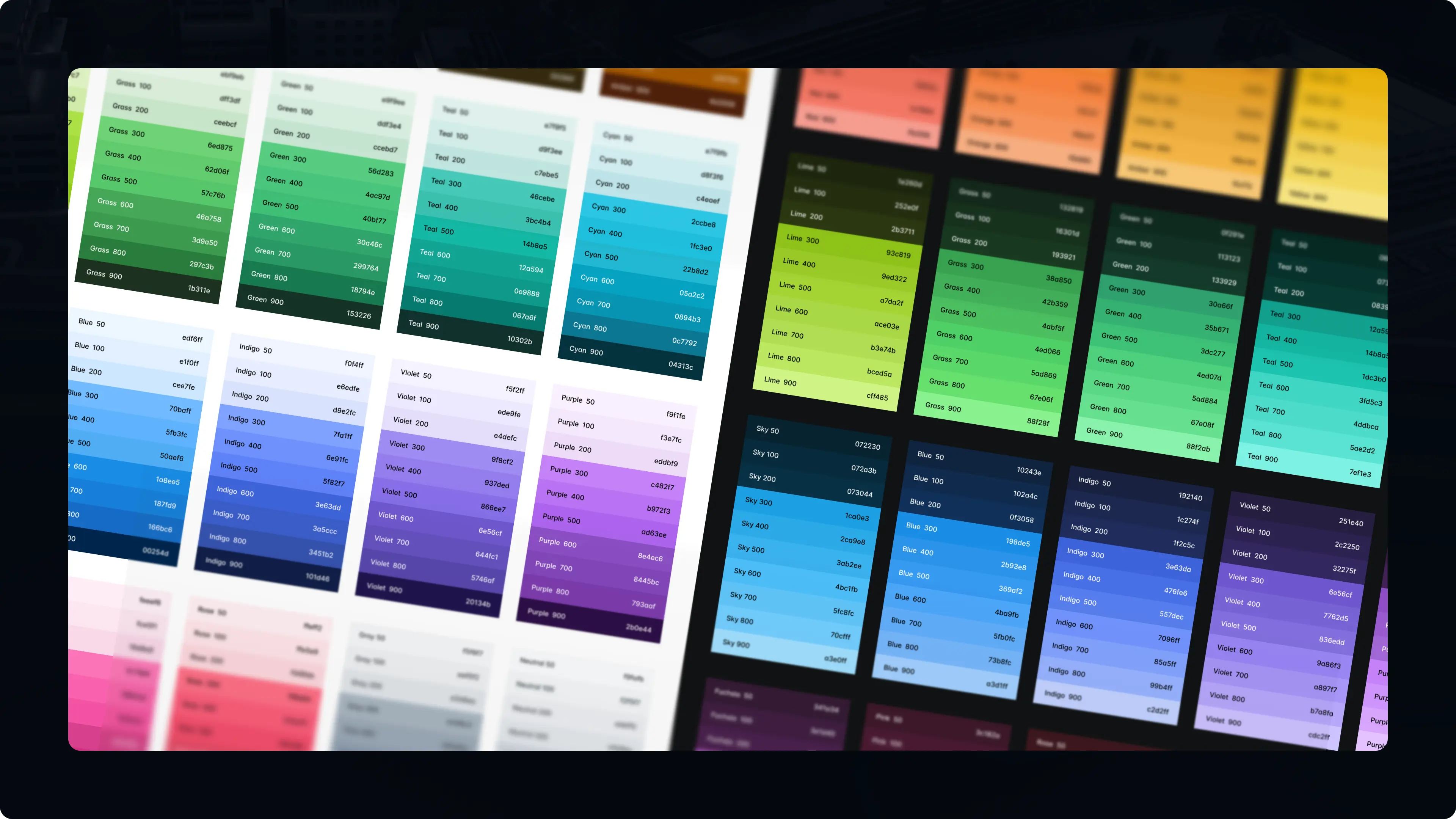 Base color palettes